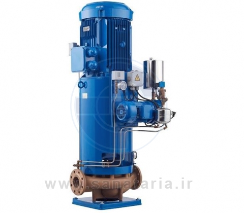 پمپ گریز از مرکز عمودی خطی با قابلیت مکش خشک